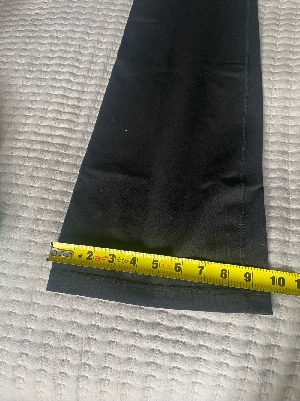lululemon Groove Pant Reversible Foldover Flare Black Plaid Waistband Sz 6 - Picture 8 of 10